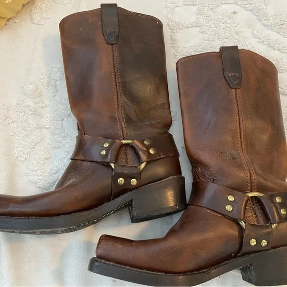 Durango Men’s Brown Leather Boots, Size 7 - Picture 5 of 9